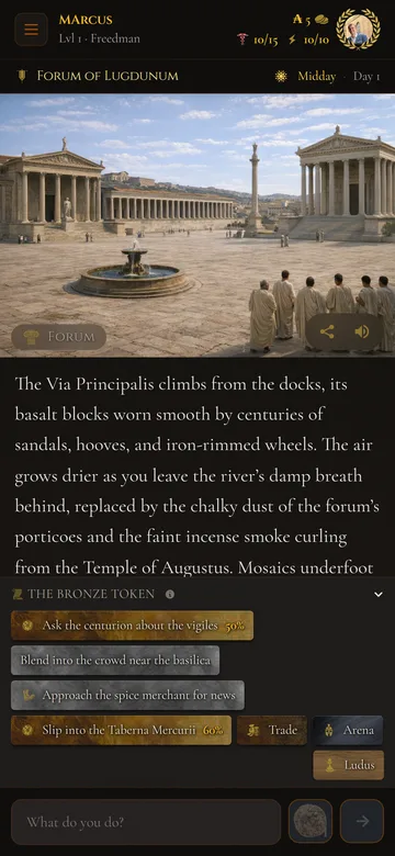 Legio Aeterna on mobile